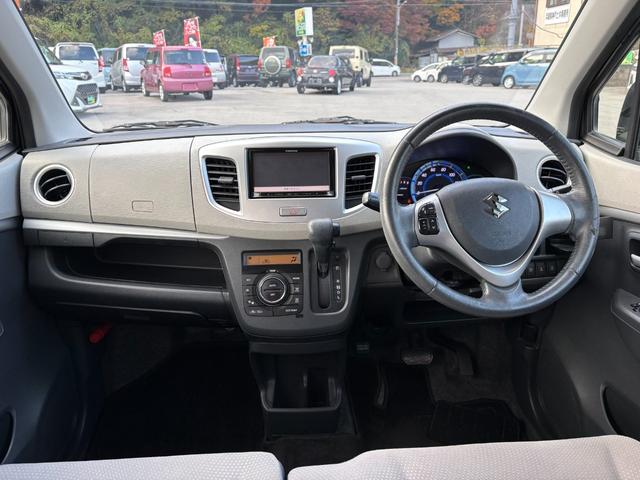 ワゴンＲ ＦＺ　社外メモリナビ（ＣＤ／ＤＶＤ／ＳＤ／ＢＴ／ワンセグ）　ＥＴＣ　スマートキー　Ｐスタート　Ａストップ　衝突軽減　横滑り防止　Ｄ席シートヒーター　オートＡＣ　ステリモ　マットバイザー　純正１４インチＡＷ（15枚目）