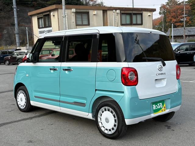 ムーヴキャンバス ストライプスG 純正メモリーナビ パノラマモニター ステリモ ETC ドラレコ 両側パワスラ スマートキー2個 フロントシートヒーター ホッとカップホルダー 衝突軽減 クリアランスソナー LEDヘッドライト フォグ(9枚目)