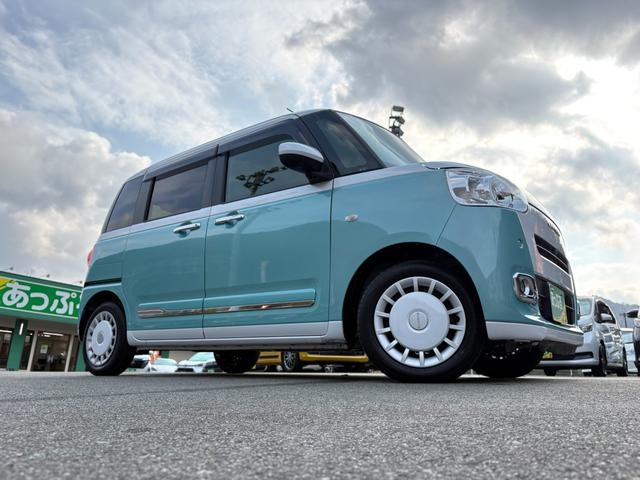 ムーヴキャンバス ストライプスG 純正メモリーナビ パノラマモニター ステリモ ETC ドラレコ 両側パワスラ スマートキー2個 フロントシートヒーター ホッとカップホルダー 衝突軽減 クリアランスソナー LEDヘッドライト フォグ(19枚目)