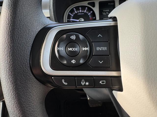 ムーヴキャンバス ストライプスG 純正メモリーナビ パノラマモニター ステリモ ETC ドラレコ 両側パワスラ スマートキー2個 フロントシートヒーター ホッとカップホルダー 衝突軽減 クリアランスソナー LEDヘッドライト フォグ(25枚目)