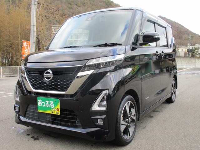 ルークス ハイウェイスター　Ｇターボ　アーバンクロム　ターボ　純正９インチＳＤナビ　アラウンドビューモニター　前後ドラレコ　スマートキー２個　両側パワスラ（左ハンズフリー）　エマブレ　クリアランスソナー　アイドリングストップ　純正１５インチアルミ（7枚目）