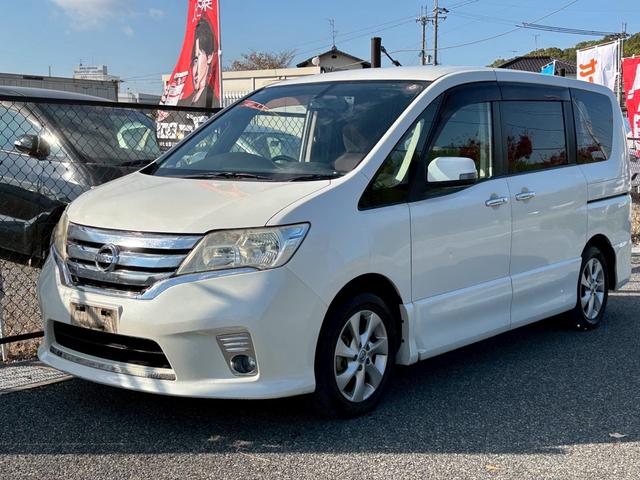 セレナ ハイウェイスター　走行距離１１００００キロ　車検整備　両側パワースライドドア　バックカメラ　ＨＤＤナビ　オートクルーズコントロール　日産純正アルミホイール　横滑り防止装置（2枚目）