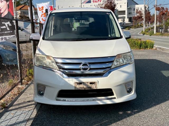 セレナ ハイウェイスター　走行距離１１００００キロ　車検整備　両側パワースライドドア　バックカメラ　ＨＤＤナビ　オートクルーズコントロール　日産純正アルミホイール　横滑り防止装置（3枚目）