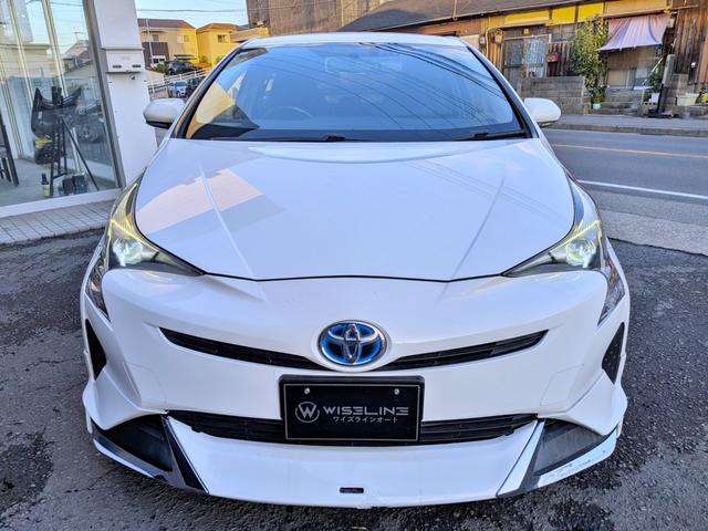 プリウス Ｓ　フルエアロ／純ナビ地デジ／ＢＴ／ＬＥＤヘッド／スマートキー／ステリモ／オートＡＣ／オートライト／ウィンカーミラー／純１５ＡＷ／ＶＳＣ／トノカバー／シートリフター／ＣＤ／ＡＵＸ（6枚目）