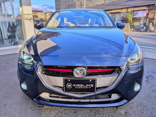 デミオ ＸＤツーリング　Ｌパッケージ　６ＭＴ／衝突軽減／純ナビ／ハーフレザー／ＨＵＤ／ＥＴＣ／クルコン／フルセグ／ＢＴ／オートＡＣ／ＬＥＤヘッド／フォグ／オートライト／ＶＤＣ／アイドリングＳＴＯＰ／純１６ＡＷ／ステリモ／リアスポイラー（14枚目）