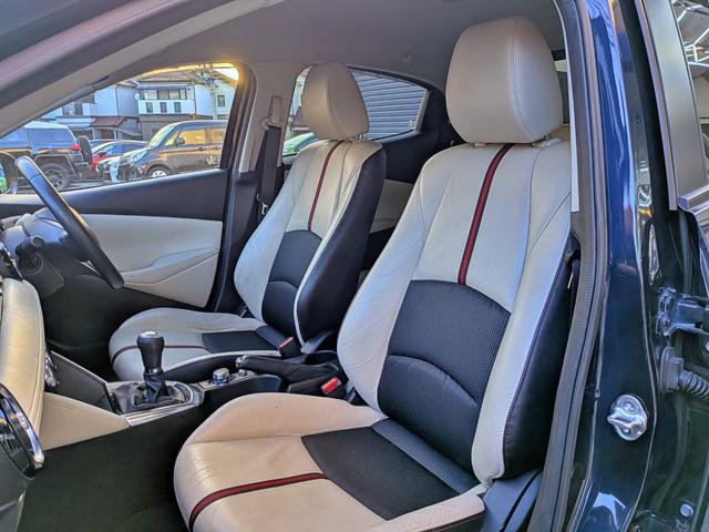 デミオ ＸＤツーリング　Ｌパッケージ　６ＭＴ／衝突軽減／純ナビ／ハーフレザー／ＨＵＤ／ＥＴＣ／クルコン／フルセグ／ＢＴ／オートＡＣ／ＬＥＤヘッド／フォグ／オートライト／ＶＤＣ／アイドリングＳＴＯＰ／純１６ＡＷ／ステリモ／リアスポイラー（46枚目）