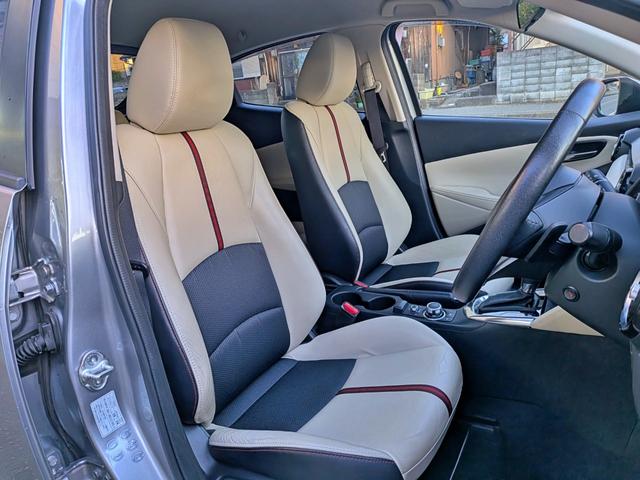 デミオ ＸＤツーリング　Ｌパッケージ　衝突軽減／１オーナー／ナビフルセグ／Ｂカメラ／ＨＵＤ／ＲＶＭ／クルコン／ＢＴ／ＵＳＢ／障害物センサー／ＶＤＣ／車線逸脱警報／パドルシフト／ＬＥＤヘッド／オートＡＣ／純１６ＡＷ／ＥＴＣ／白ハーフレザー（15枚目）