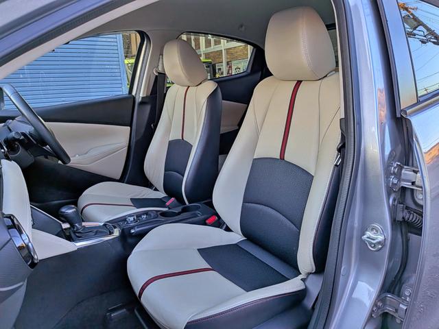 デミオ ＸＤツーリング　Ｌパッケージ　衝突軽減／１オーナー／ナビフルセグ／Ｂカメラ／ＨＵＤ／ＲＶＭ／クルコン／ＢＴ／ＵＳＢ／障害物センサー／ＶＤＣ／車線逸脱警報／パドルシフト／ＬＥＤヘッド／オートＡＣ／純１６ＡＷ／ＥＴＣ／白ハーフレザー（53枚目）