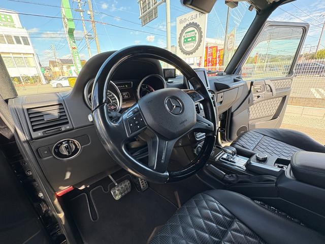 Gクラス G63 デジーノエクスクルーシブパッケージ サンルーフ HarmanKardonサウンド シートベンチレーション レッドキャリパー ACC カーボンインテリア フルセグTV ドライブレコーダー 黒レザー(17枚目)