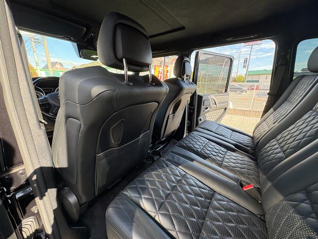 Gクラス G63 デジーノエクスクルーシブパッケージ サンルーフ HarmanKardonサウンド シートベンチレーション レッドキャリパー ACC カーボンインテリア フルセグTV ドライブレコーダー 黒レザー(34枚目)