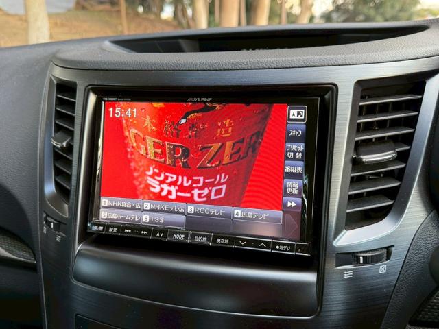 レガシィツーリングワゴン ２．５ｉ　Ｂスポーツアイサイト　Ｇパッケージ　社外８インチナビ　半革シート　衝突軽減　レーダークルーズ　車線逸脱警報　バックカメラ　フルセグＴＶ　Ｂｌｕｅｔｏｏｔｈオーディオ　ＥＴＣ　パワーシート　純正ルーフキャリア積込　ＨＩＤヘッドライト（11枚目）