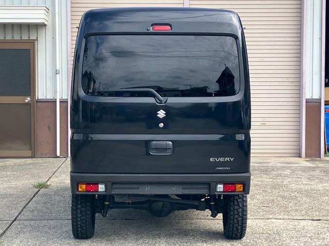 エブリイ ＰＣリミテッド　ＦＲバンパー改　新品タイヤ　新品ホイール　リフトアップ　４ＷＤ　レーダーブレーキサポート　リアスモーク　レザーシートカバー（7枚目）