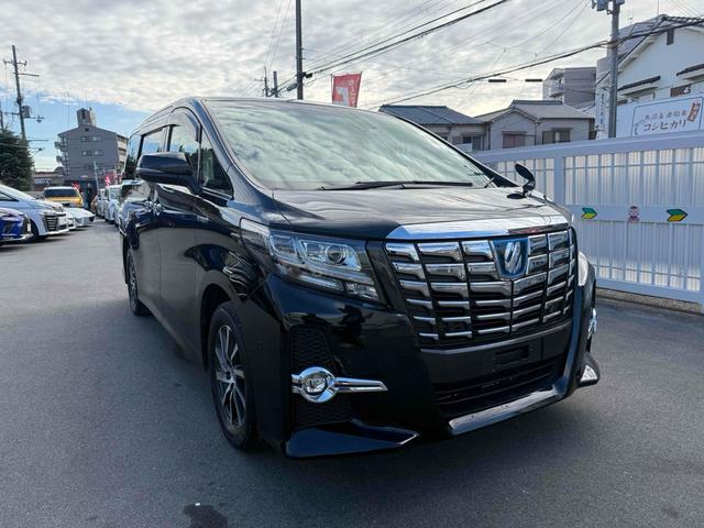 アルファードハイブリッド ＳＲ　Ｃパッケージ　ＥＴＣ　バックカメラ　ナビ　ＴＶ　クリアランスソナー　オートクルーズコントロール　パークアシスト　両側電動スライドドア　オートマチックハイビーム　オートライト　電動リアゲート　スマートキー（2枚目）