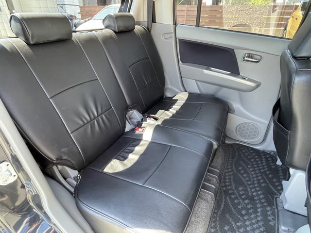 ワゴンR FXリミテッドII 社外16インチアルミ/ローダウン/フルセグナビ/車検整備付き/スマートキー/純正フルエアロ/セキュリティー/黒革調シートカバー/オートエアコン/禁煙車/プッシュスタート(5枚目)