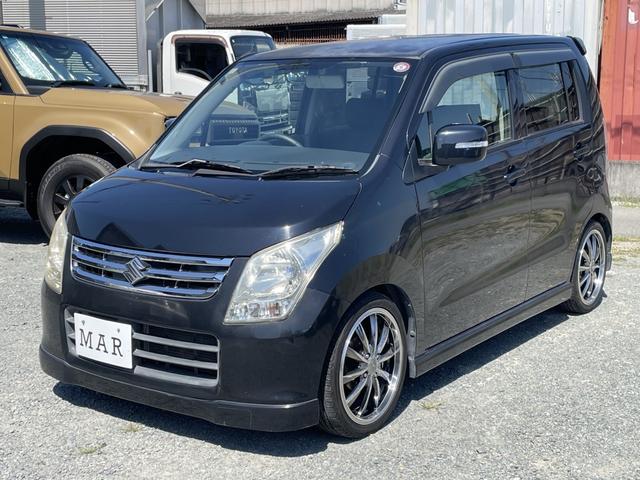 ワゴンR FXリミテッドII 社外16インチアルミ/ローダウン/フルセグナビ/車検整備付き/スマートキー/純正フルエアロ/セキュリティー/黒革調シートカバー/オートエアコン/禁煙車/プッシュスタート(11枚目)