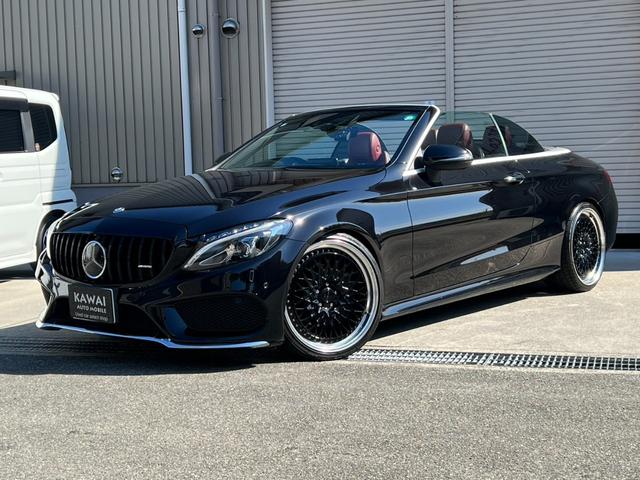 Cクラス C180カブリオレスポーツ C180カブリオレスポーツ(4名)ワーク20インチホイール 車高調 パナメリカーナグリル 赤帆 赤革シート レーダーセーフティパッケージ(3枚目)