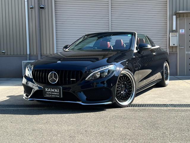 Cクラス C180カブリオレスポーツ C180カブリオレスポーツ(4名)ワーク20インチホイール 車高調 パナメリカーナグリル 赤帆 赤革シート レーダーセーフティパッケージ(6枚目)