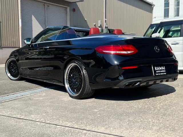 Cクラス C180カブリオレスポーツ C180カブリオレスポーツ(4名)ワーク20インチホイール 車高調 パナメリカーナグリル 赤帆 赤革シート レーダーセーフティパッケージ(9枚目)