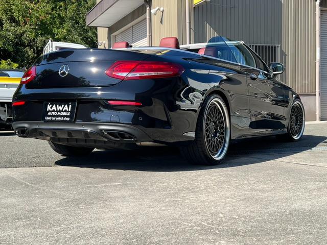 Cクラス C180カブリオレスポーツ C180カブリオレスポーツ(4名)ワーク20インチホイール 車高調 パナメリカーナグリル 赤帆 赤革シート レーダーセーフティパッケージ(10枚目)