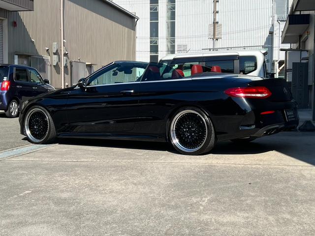 Cクラス C180カブリオレスポーツ C180カブリオレスポーツ(4名)ワーク20インチホイール 車高調 パナメリカーナグリル 赤帆 赤革シート レーダーセーフティパッケージ(11枚目)