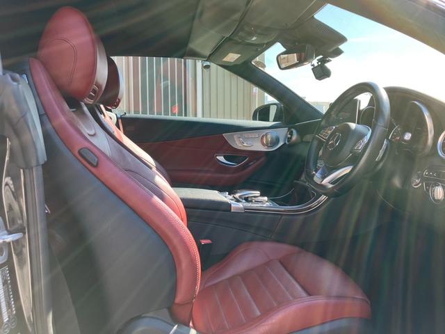 Cクラス C180カブリオレスポーツ C180カブリオレスポーツ(4名)ワーク20インチホイール 車高調 パナメリカーナグリル 赤帆 赤革シート レーダーセーフティパッケージ(24枚目)