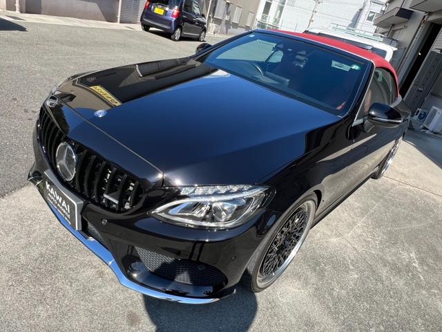 Cクラス C180カブリオレスポーツ C180カブリオレスポーツ(4名)ワーク20インチホイール 車高調 パナメリカーナグリル 赤帆 赤革シート レーダーセーフティパッケージ(33枚目)