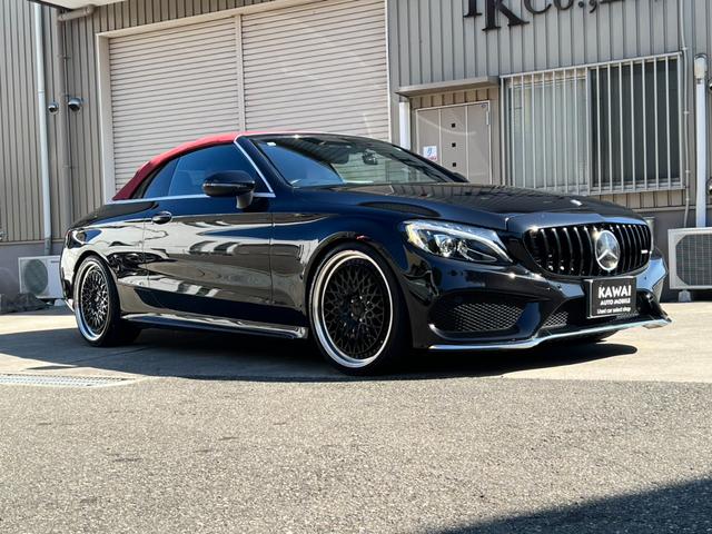 Cクラス C180カブリオレスポーツ C180カブリオレスポーツ(4名)ワーク20インチホイール 車高調 パナメリカーナグリル 赤帆 赤革シート レーダーセーフティパッケージ(34枚目)