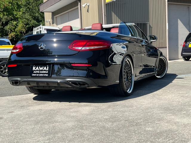 Cクラス C180カブリオレスポーツ C180カブリオレスポーツ(4名)ワーク20インチホイール 車高調 パナメリカーナグリル 赤帆 赤革シート レーダーセーフティパッケージ(37枚目)