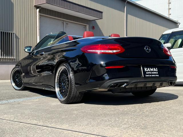 Cクラス C180カブリオレスポーツ C180カブリオレスポーツ(4名)ワーク20インチホイール 車高調 パナメリカーナグリル 赤帆 赤革シート レーダーセーフティパッケージ(38枚目)