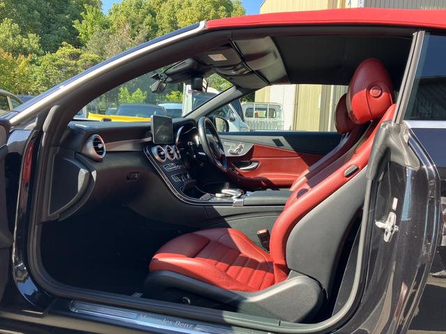 Cクラス C180カブリオレスポーツ C180カブリオレスポーツ(4名)ワーク20インチホイール 車高調 パナメリカーナグリル 赤帆 赤革シート レーダーセーフティパッケージ(42枚目)