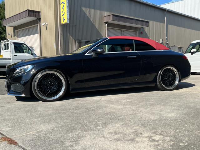 Cクラス C180カブリオレスポーツ C180カブリオレスポーツ(4名)ワーク20インチホイール 車高調 パナメリカーナグリル 赤帆 赤革シート レーダーセーフティパッケージ(58枚目)