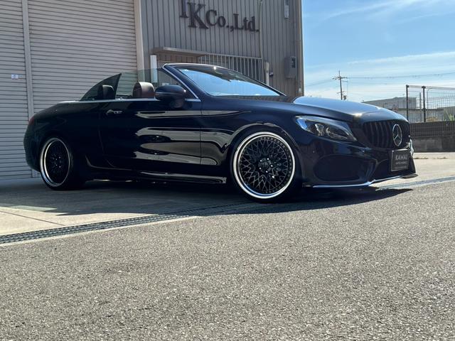 Cクラス C180カブリオレスポーツ C180カブリオレスポーツ(4名)ワーク20インチホイール 車高調 パナメリカーナグリル 赤帆 赤革シート レーダーセーフティパッケージ(61枚目)