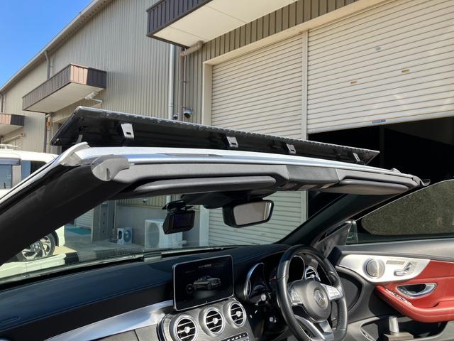 Cクラス C180カブリオレスポーツ C180カブリオレスポーツ(4名)ワーク20インチホイール 車高調 パナメリカーナグリル 赤帆 赤革シート レーダーセーフティパッケージ(62枚目)