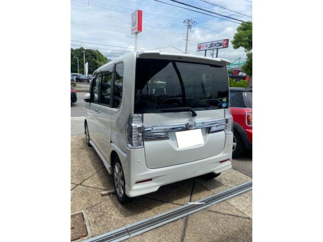 タント カスタムＸ　ＳＡＩＩ　片側パワースライドドア／フルセグＴＶナビ／禁煙車／バックカメラ／オートライト／オートエアコン／純正１４インチアルミホイール／アイドリングストップ／スマートキー（3枚目）