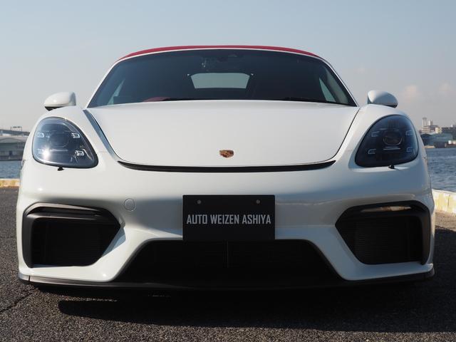 718スパイダー 718スパイダー/右H/スポクロ/スポエグ/シートヒーター/ /Pアシスト/Bカメラ/電動可倒式ドアミラー/20インチアルミホイール/レッドキャリパー/360℃純正ドラレコ/ETC2/室内保管/雨天未使用/禁煙車/ディーラー車検ポルシェ保証延長済車両/スぺキー有(27枚目)