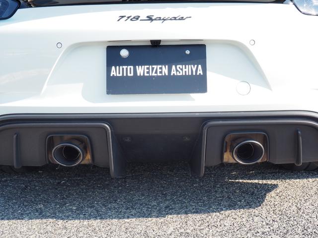 718スパイダー 718スパイダー/右H/スポクロ/スポエグ/シートヒーター/ /Pアシスト/Bカメラ/電動可倒式ドアミラー/20インチアルミホイール/レッドキャリパー/360℃純正ドラレコ/ETC2/室内保管/雨天未使用/禁煙車/ディーラー車検ポルシェ保証延長済車両/スぺキー有(72枚目)
