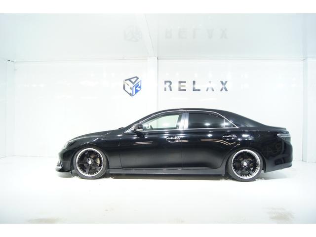 マークX 250G 新品モデリスタフロントスポイラー 新品3眼シーケンシャルヘッドライト 新品19インチホイール 新品タイヤ 新品フルタップ減衰力調整付車高調 ETC パワーシート バックカメラ 社外ナビ 後期型(13枚目)