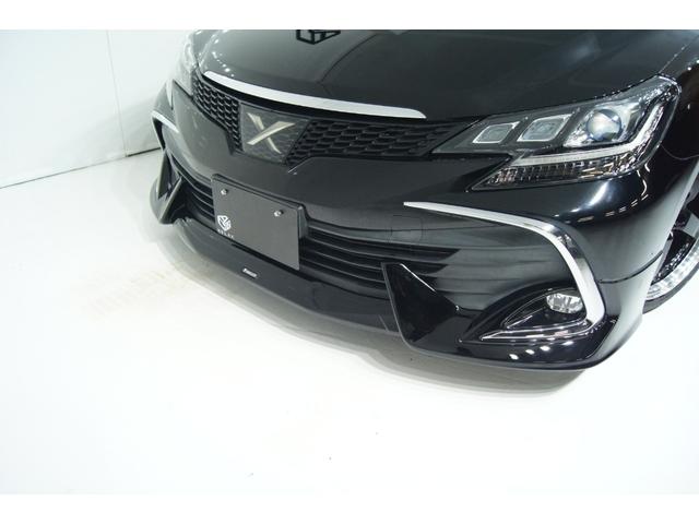 マークX 250G 新品モデリスタフロントスポイラー 新品3眼シーケンシャルヘッドライト 新品19インチホイール 新品タイヤ 新品フルタップ減衰力調整付車高調 ETC パワーシート バックカメラ 社外ナビ 後期型(26枚目)