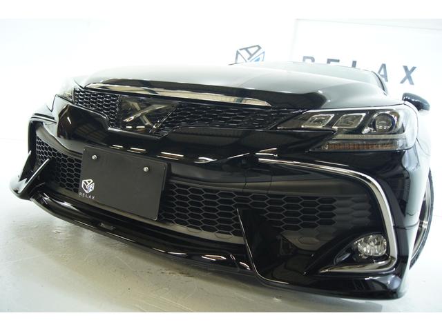 マークＸ ２５０Ｇ　新品ＨＫＳ４本出しマフラー　新品ＲＤＳフロントバンパー　新品モデリスタフロントスポイラー　新品Ｇｓリアバンパー　新品３眼ヘッドライト　新品ＬＥＤ２色切替フォグ　新品１９ホイール　新品タイヤ　新品車高調（2枚目）