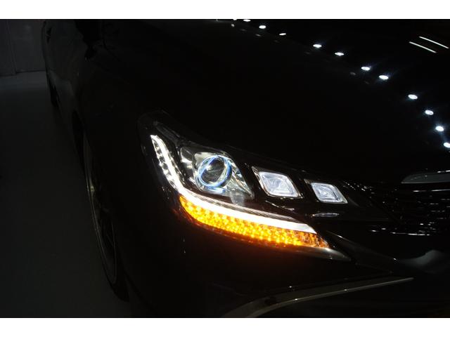 マークＸ ２５０Ｇ　新品ＨＫＳ４本出しマフラー　新品ＲＤＳフロントバンパー　新品モデリスタフロントスポイラー　新品Ｇｓリアバンパー　新品３眼ヘッドライト　新品ＬＥＤ２色切替フォグ　新品１９ホイール　新品タイヤ　新品車高調（30枚目）