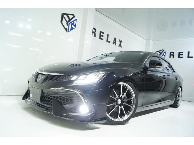 マークＸ ２５０Ｇ　新品ＨＫＳ４本出しマフラー　新品ＲＤＳフロントバンパー　新品モデリスタフロントスポイラー　新品Ｇｓリアバンパー　新品３眼ヘッドライト　新品ＬＥＤ２色切替フォグ　新品１９ホイール　新品タイヤ　新品車高調（34枚目）