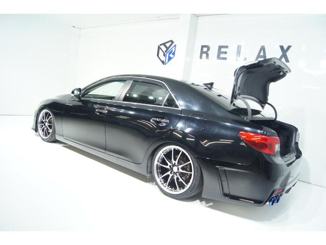 マークＸ ２５０Ｇ　新品ＨＫＳ４本出しマフラー　新品ＲＤＳフロントバンパー　新品モデリスタフロントスポイラー　新品Ｇｓリアバンパー　新品３眼ヘッドライト　新品ＬＥＤ２色切替フォグ　新品１９ホイール　新品タイヤ　新品車高調（48枚目）