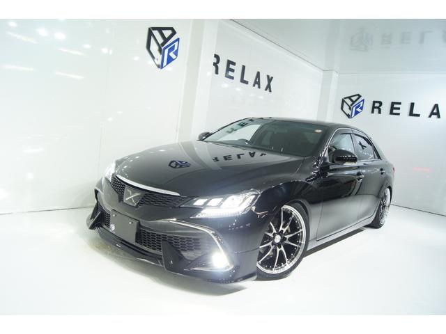 マークＸ ２５０Ｇ　新品ＨＫＳ４本出しマフラー　新品ＲＤＳフロントバンパー　新品モデリスタフロントスポイラー　新品Ｇｓリアバンパー　新品３眼ヘッドライト　新品ＬＥＤ２色切替フォグ　新品１９ホイール　新品タイヤ　新品車高調（50枚目）