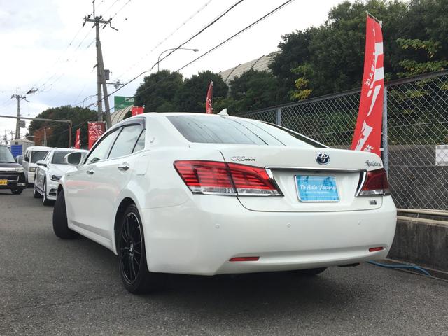 クラウンハイブリッド ロイヤルサルーンG プリクラッシュ 純正ナビ 地デジ Bモニター 電動サンシェイド 検査9年3月まで(6枚目)