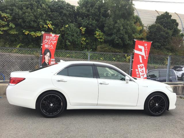 クラウンハイブリッド ロイヤルサルーンG プリクラッシュ 純正ナビ 地デジ Bモニター 電動サンシェイド 検査9年3月まで(7枚目)