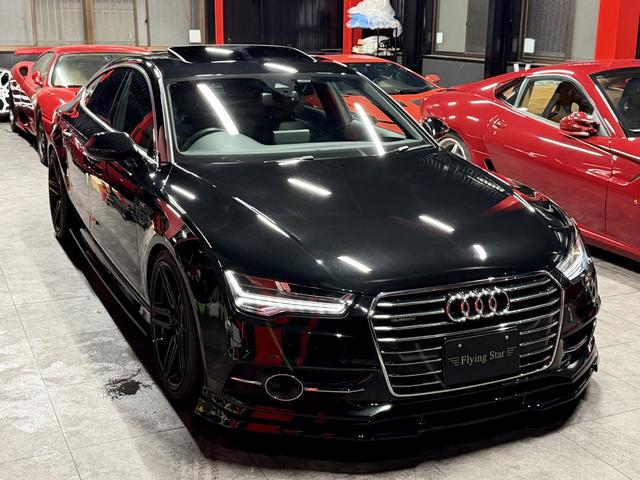 A7スポーツバック 2.0TFSIクワトロ Sラインパッケージ 4WD VOSSEN20インチAW 新品MARVINローダウンサス サンルーフ 社外4本出しマフラー(9枚目)