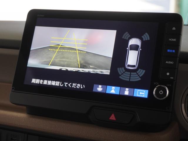 Ｎ－ＢＯＸ ファッションスタイル　２年保証当社試乗車ナビＤレコＲカメＥＴＣ両電扉　ソナー　盗難防止装置　スマートキ　ＬＥＤランプ　バックモニター　サイドカーテンエアバック　ドライブレコーダー　クルコン　パワーステアリング　ＶＳＡ（3枚目）