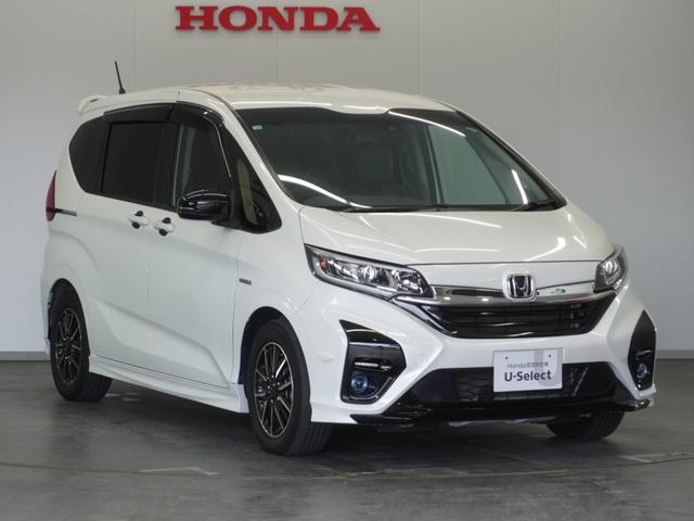フリードハイブリッド ハイブリッド・モデューロXホンダセンシング 1年保証 フルセグRカメラLEDヘッドライト+アクティブコーナリングライト リア左右パワースライドドア センターテーブル オートリトラミラーCパッケージ ModuloX専用装備 前後ドラレコ15AW(2枚目)