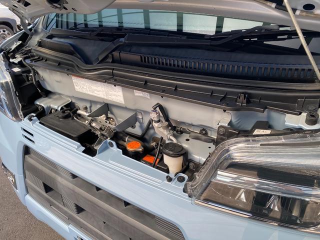 ハイゼットカーゴ クルーズターボ　ＡＴ　衝突被害軽減システム　ＥＴＣ　ナビ　ＴＶ　バックカメラ　両側スライドドア　キーレスエントリー　アイドリングストップ　電動格納ミラー　オートマチックハイビーム　アルミホイール　ＡＢＳ（58枚目）