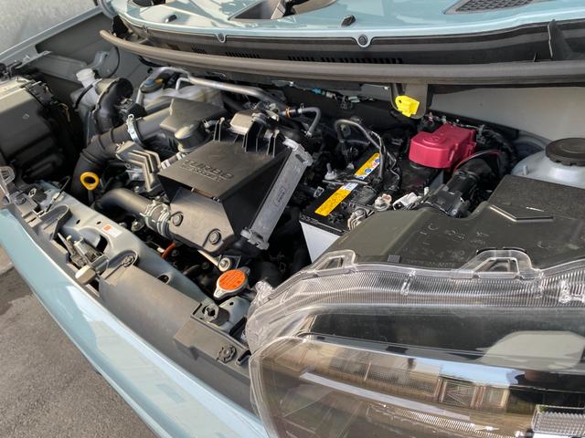 タフト Ｘターボ　４ＷＤ　バックカメラ　ナビ　ＴＶ　クリアランスソナー　レーンアシスト　衝突被害軽減システム　オートライト　ＬＥＤヘッドランプ　スマートキー　アイドリングストップ　電動格納ミラー　シートヒーター　ターボ（64枚目）